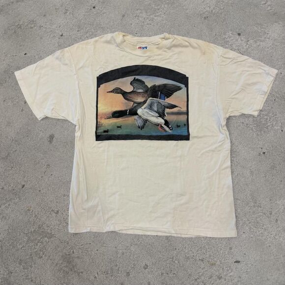 American Vintage Other - Vintage 1990s Hanes Duck Hunting Tee Nature Outdoors Size XL